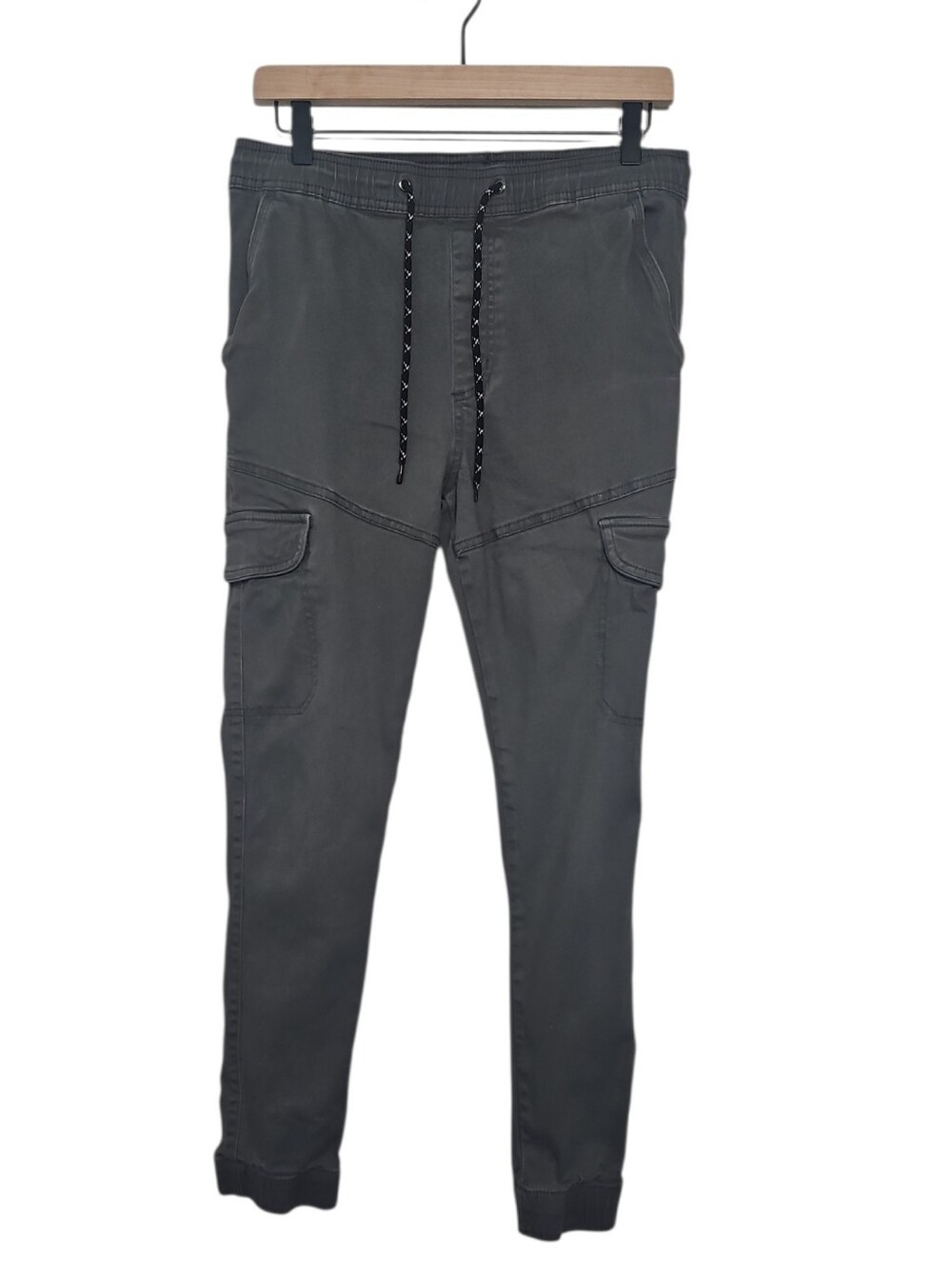 Burnside Dark Gray Cargo Jogger Pants Size Medium